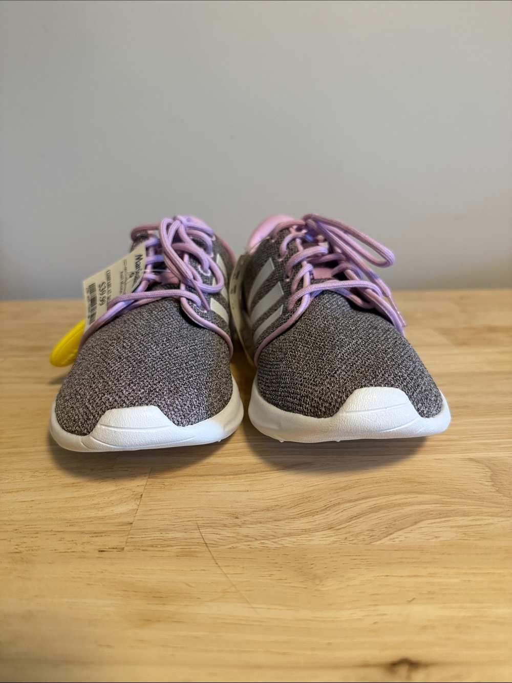 adidas Women’s Knit Sneakers in Lavender and Gray - Picture 2 of 11